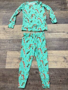 Posh Peanut 2T Pajamas Candy Cane Print